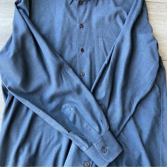 Thomas Jeffrey  Spain Made Fabric Button Down Shirt - Picture 8 of 13